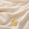 Rays in Heart Necklace