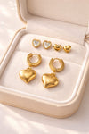 Hearts earrings set