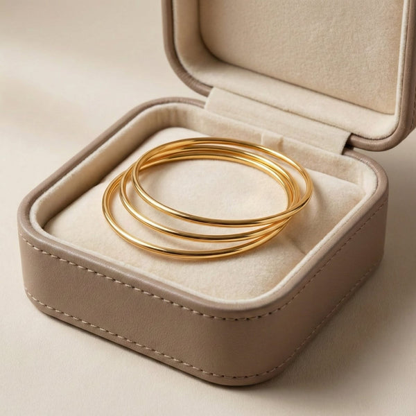 Minimal Thin Bangles- Set of 3