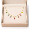 Rainbow Multi Crystal Necklace