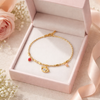 Gold Eye Crystal Bracelet