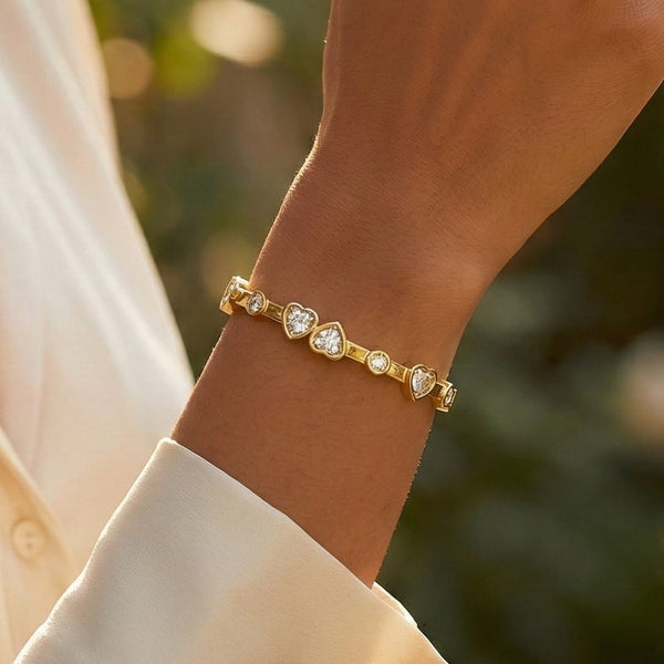 Valore Heart Crystal Bracelet
