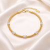 Rectangle crystal wiper chain Bracelet