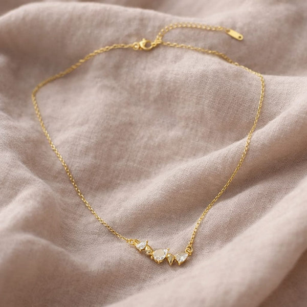 Teardrop cluster Necklace
