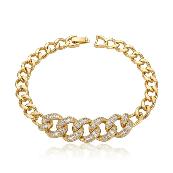 Diamond Curb Link Bracelet
