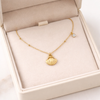 Gold Shell Pearl Necklace