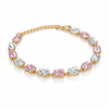 Rose Crystal Alt Drop Bracelet
