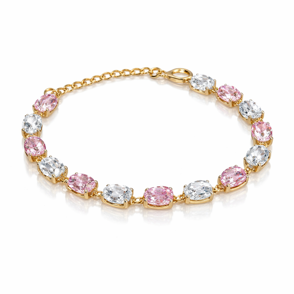 Rose Crystal Alt Drop Bracelet