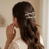 Intersection Pearl slide Hair Pin – Pearl hair clip for women by Fix My Hairs
