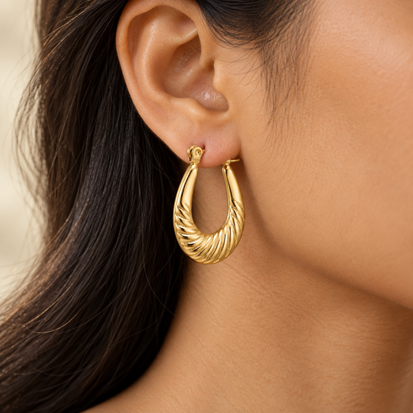 Crescent Wave Earrings