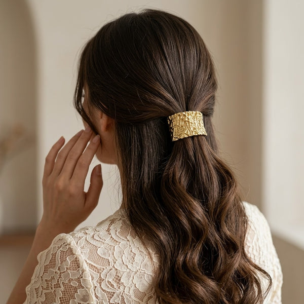 Rusty Metal Long Hair Tie for women by Fix My Hairs