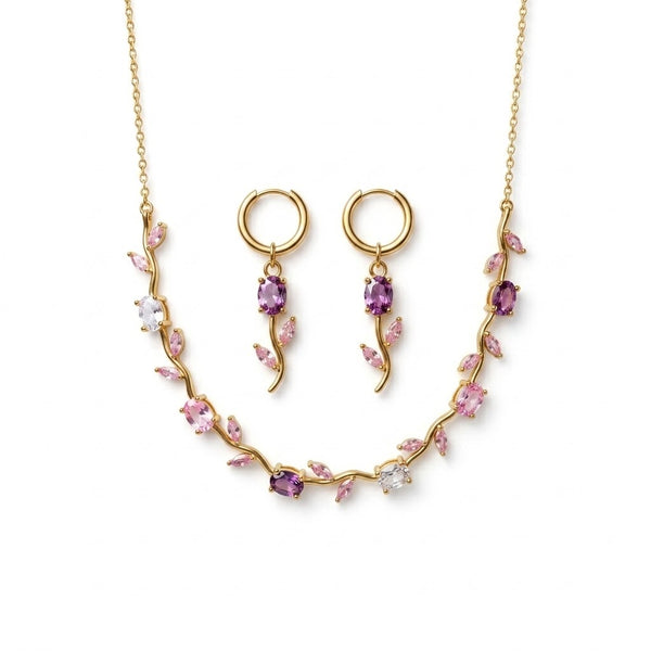 Lavi Tulip Necklace with Earrings