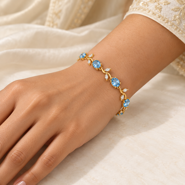Sea Blue Tulip Bracelet