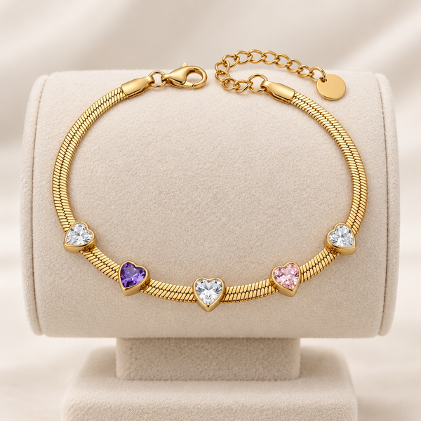 Lavi Heart Wiper Chain Bracelet