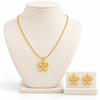 Flower Necklace with Earrings