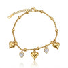 Heart Charm Ball Chain Bracelet