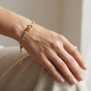 Orange Tulip Bracelet - Adjustable