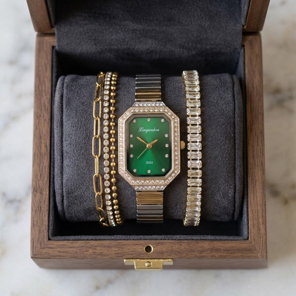 Emerald Eternity Watch Stack