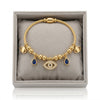 Evil Eye Dangle Charm Bracelet