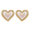 Pearl Stud Heart Earring
