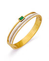 Emerald Stack Bangle