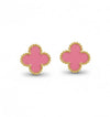 Pink clover Earrings