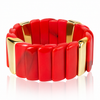 Viral Stackable Bar Bracelet - Maroon