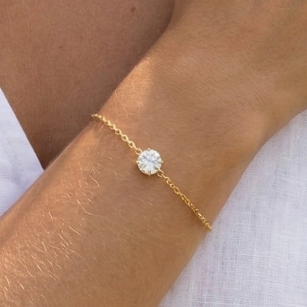 Solitaire Crystal Bracelet, Necklace and Earrings Set