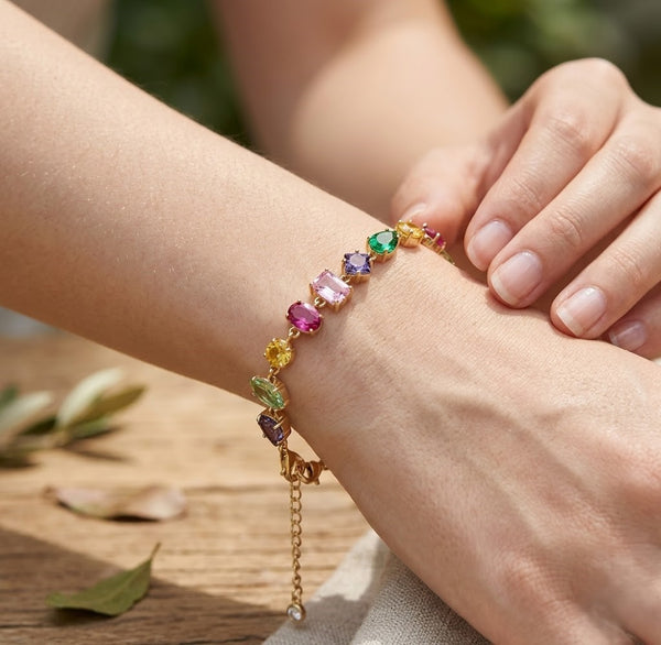Glass Garden Multi Colour Bracelet