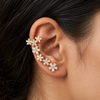 Crystal Flower Aura Ear Cuff