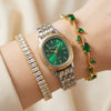 Emerald Apex Time Watch Stack