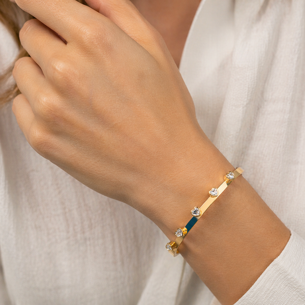 Solid Heart Tassel Bracelet