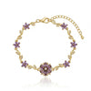 Lavi Flower studded chain Bracelet