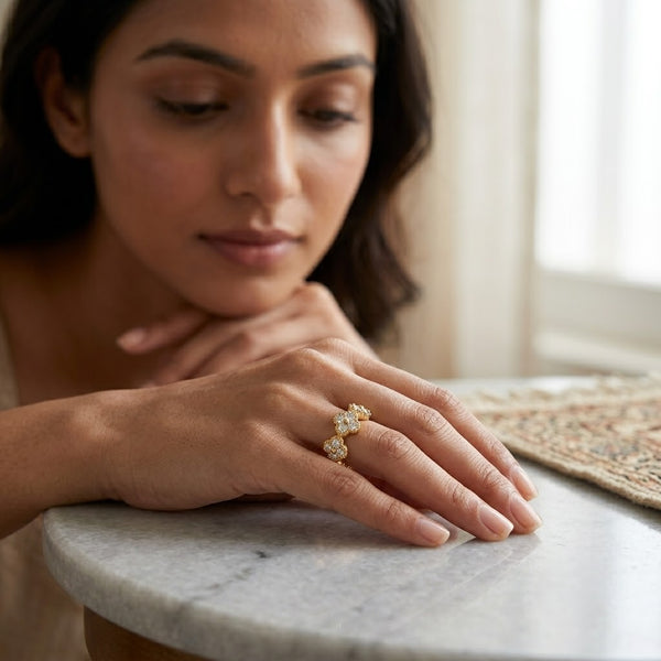 Studded Cleef Ring
