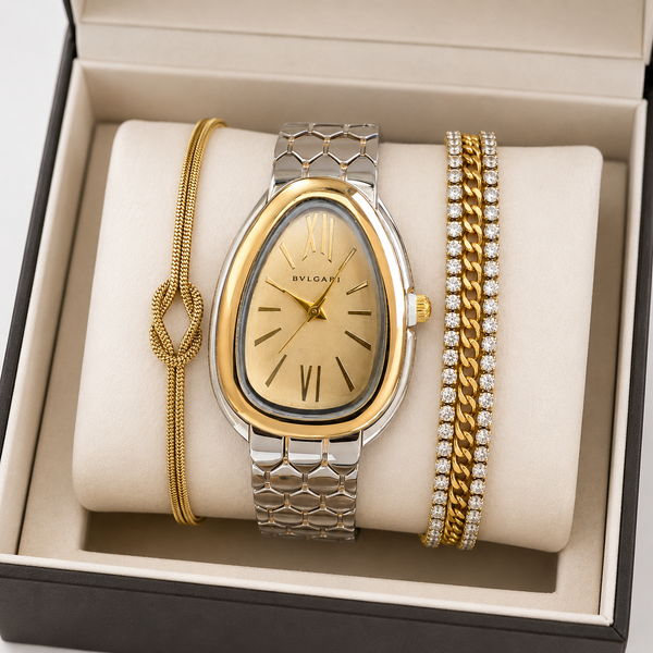 Stellara Dual Tone Watch Stack