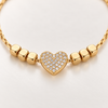 Studded Heart Beads Bracelet