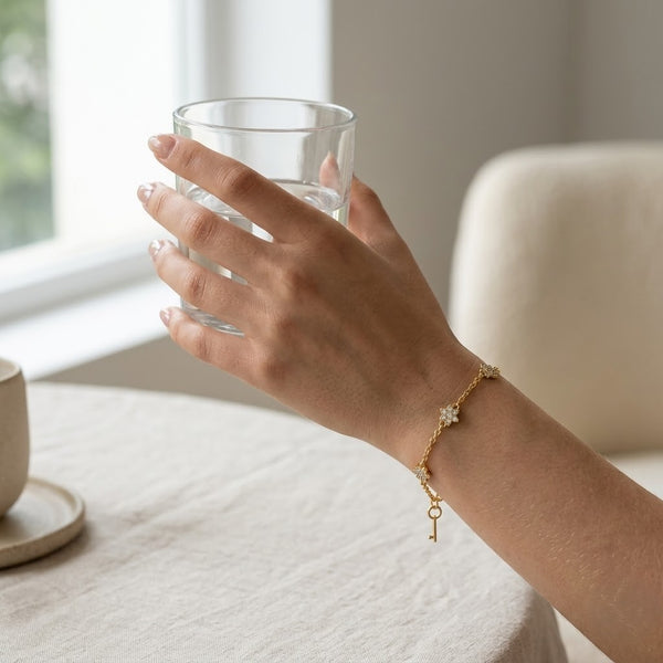 Star Charm Stud Bracelet