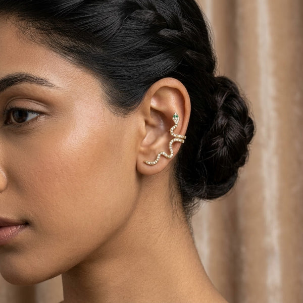 Studded Snake Ear Cuff
