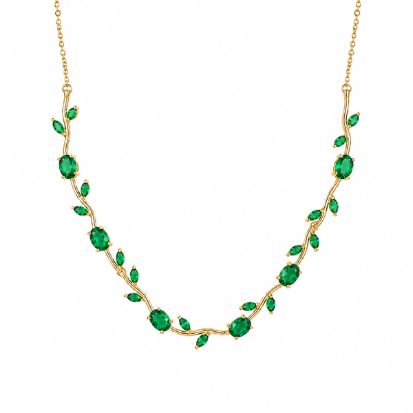 Emerald Tulip Necklace