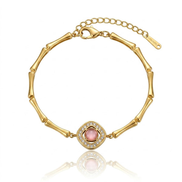 Vintage Bamboo Blush Bracelet