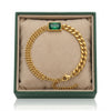 Emerald Gold Chain Bracelet