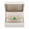 Emerald Rectangular Charm Nene Tennis Bracelet
