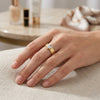 V studded Link Ring