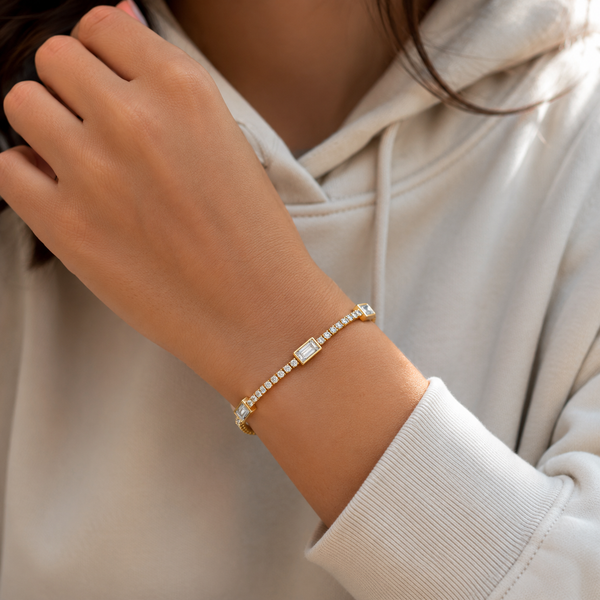 Cubo Crystal Nene Tennis Bracelet