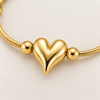 Minimal Heart Ball Bracelet
