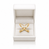 Studded Cross Adjustable Ring