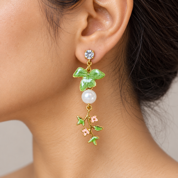 Pearl Floral Bloom Earrings