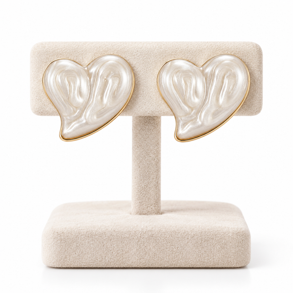 Glazed Heart Earring