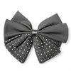 Dual Design Satin Bow Clip