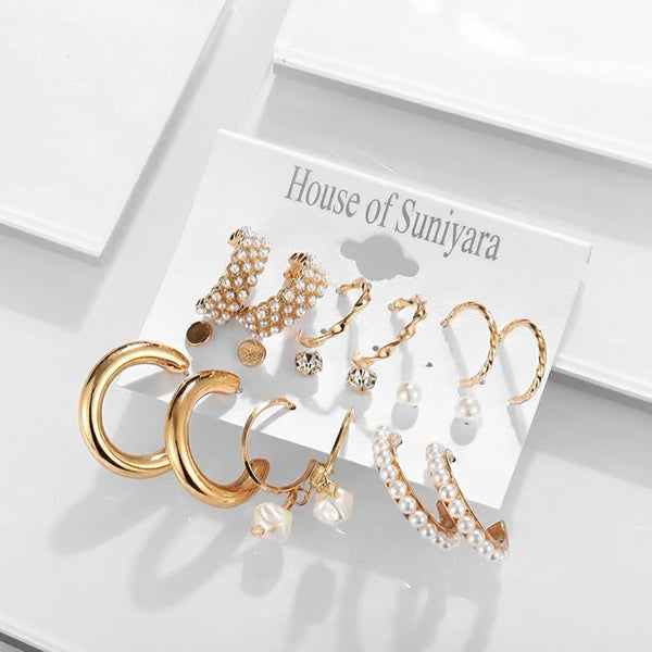 Galaxy Gold Tone Earrings